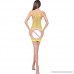 YFancy Womens Transparent Mesh Bodystockings Perspective Sexy Solid Underwear Dress Openwork mesh Skirt Yellow B07MTWCYRK